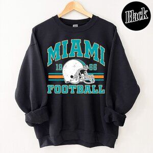 Miami Football Retro Style Crewneck Sweatshirt 166